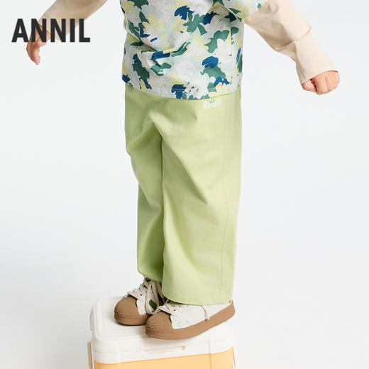 男童全腰梭织单裤春季新款安奈儿童装实体店同款XB516556 商品图1