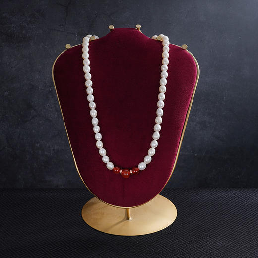 子佩集珍珠项链【ZXLM8-9】珍珠红玛瑙2412 商品图1
