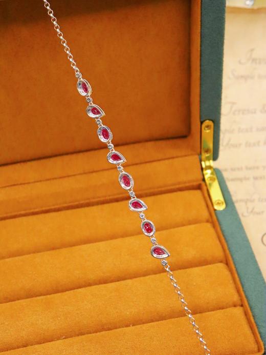 2.08ct刻面红宝石手链 商品图2