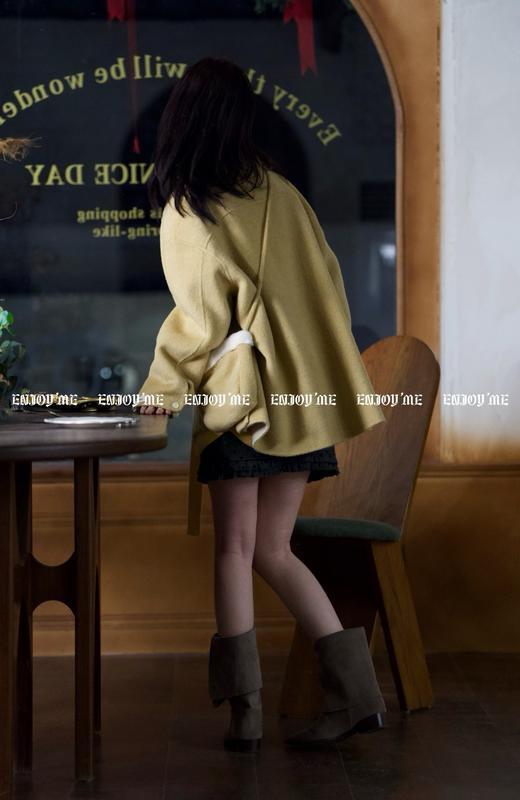 【门店同款】ENJOY冬季柔韧与共斗篷款包包大衣 160599614 商品图7