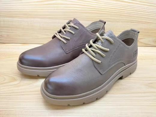 豪行13351155真皮软底舒适休闲皮鞋男士系带单鞋 商品图2