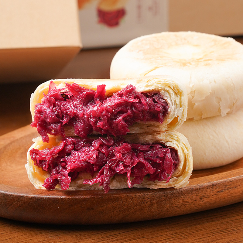 【第二件半价】拾爸家⠀云南鲜花饼 纯手工制作 云南头水玫瑰花做馅 动物奶油制作 300g/盒