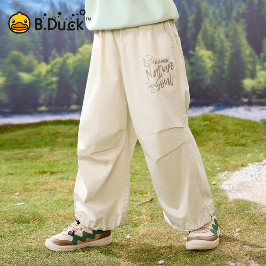 bduck小黄鸭童装春秋男童裤子儿童工装裤伞兵裤休闲长裤105-150 BF1657056 商品图1