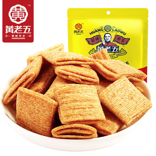 【小麦锅巴酥】四川特产黄老五小麦锅巴酥香酥脆口锅巴成都办公室休闲零食小吃，小麦锅巴酥170克*4袋，香辣味、烧烤味，酥脆咸口小零食~ 商品图3