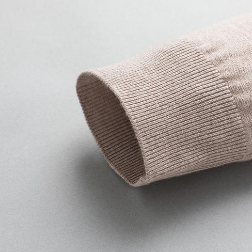 【含羊毛桑蚕丝】罗蒙纯色经典polo衫长袖t恤男士时尚针织衫男毛衣 商品图7