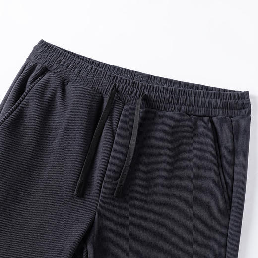 罗蒙加绒加厚男裤男士休闲裤保暖舒适休闲裤纯色简约百搭长裤 商品图2