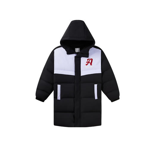 安踏童装24年冬季新款女大童防风中长款保暖宽松羽绒服362511902 商品图0