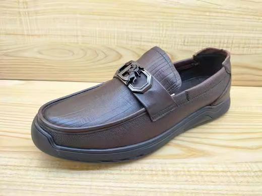 豪行13351170真皮软底舒适休闲皮鞋简约时尚单鞋 商品图0