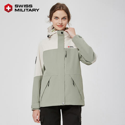 【瑞士百年户外专业品牌】SWISS MILITARY瑞士军工/二级冲锋衣 全热封压胶冲锋衣/ 送背包 +内胆 商品图8