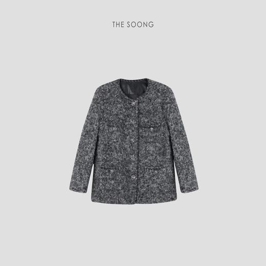 THESOONG"绒面小香鹅"经典羊毛手工编织细腻蓬松鹅绒服HWYRF6405 商品图0