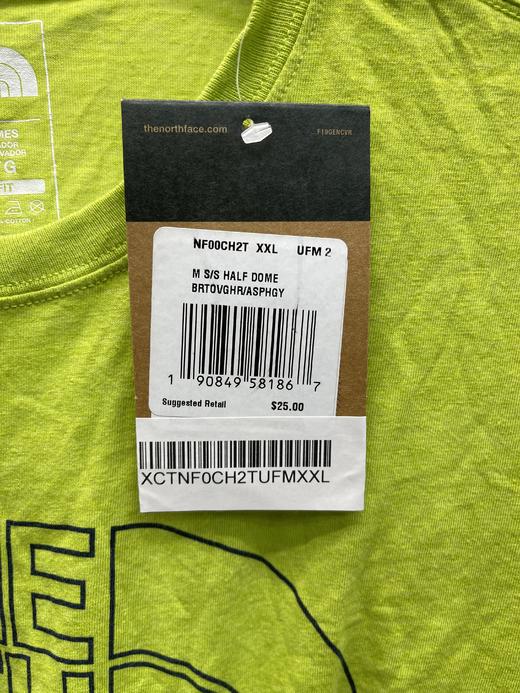 瑕疵THE NORTH FACE/北面 男士夏季透气LOGO印花圆领短袖T恤 商品图3