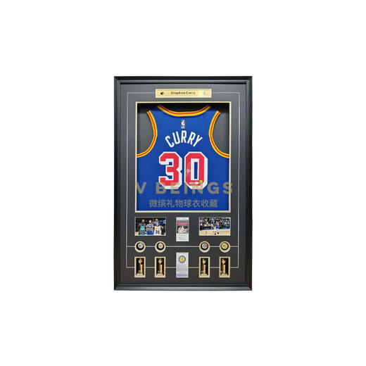 收藏系列 库里 勇士队30号 历史三分王 亲笔签名球衣 商品图0