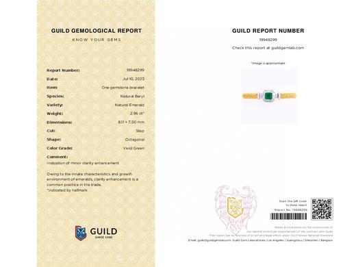 2.96ct刻面祖母绿手链 商品图4