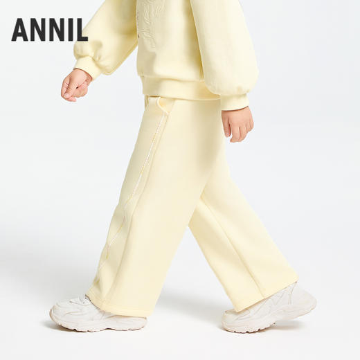 女童全腰针织单裤春季新款安奈儿童装实体店同款XG516546 商品图1