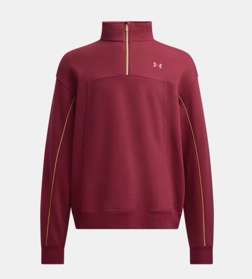 安德玛UA 男子CNY中国新年高克重毛圈1/4拉链上衣6006005-625 商品图0