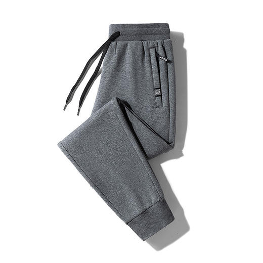 丁摩 春秋运动休闲裤男士纯棉男款卫裤秋季宽松裤子大码直筒长裤子男4ZF-708 商品图1