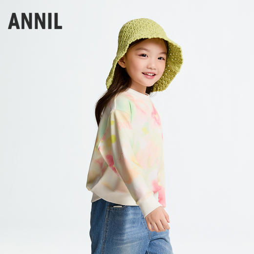 女童圆领长袖卫衣春季新款安奈儿童装实体店同款XG511550 商品图1