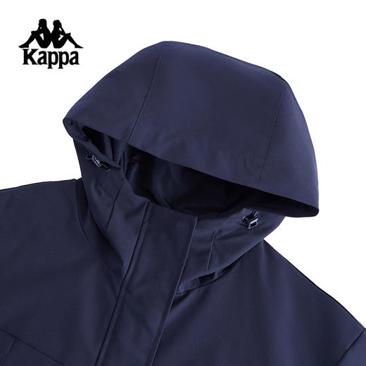 Kappa卡帕背靠背新款运动防风衣女户外防泼水防油污连帽夹克外套K0F22FJ22 商品图1
