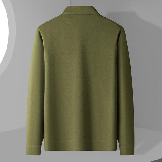【可机洗100精纺羊毛】罗蒙加厚保暖羊毛衫半高领毛衣男羊毛衫 商品图7