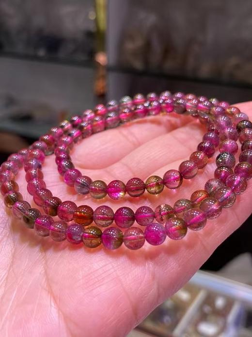 5mm-6mm多圈西瓜碧玺手串 商品图3