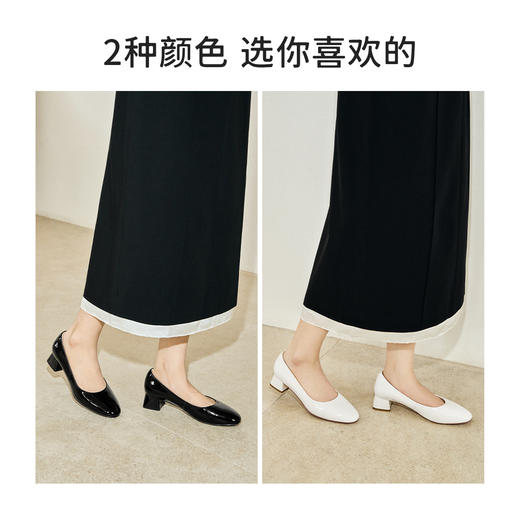 7or9空气棉高跟鞋单鞋黑炭贝果/乳酪贝果 商品图4