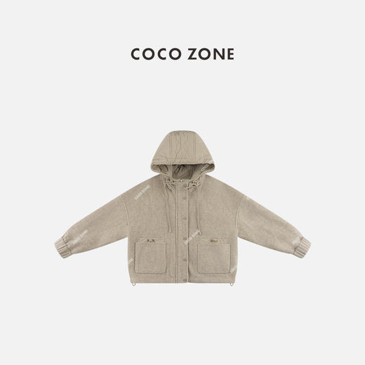 COCO ZONE 秋冬小香风立领拉链外套/连帽马甲CC2D2659 商品图0