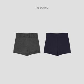THESOONGMINI短裤‘25s早春时髦系羊毛质感针织松紧腰短裤WKZ6391