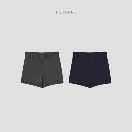 THESOONGMINI短裤‘25s早春时髦系羊毛质感针织松紧腰短裤WKZ6391 商品图0