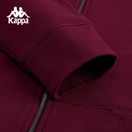 Kappa卡帕背靠背男款针织开身帽衫新款纯棉运动外套休闲开衫卫衣K0F12MK30 商品图3