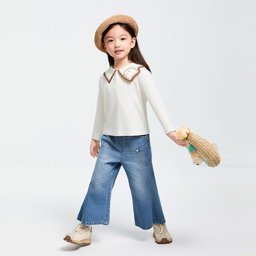 女童POLO针织衫春季新款安奈儿童装实体店同款XG511547 商品图3