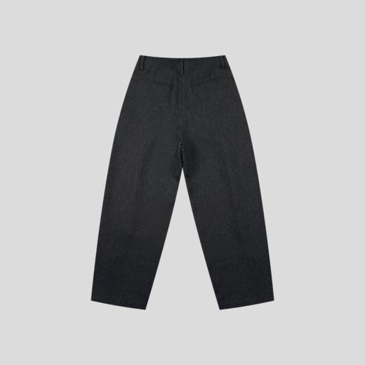 GOODBAI 916 撞色毛边斜襟廓形直筒西装裤 商品图2