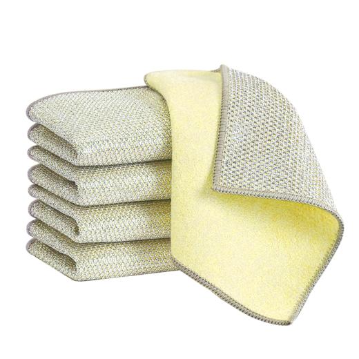 Maynos椰壳双面银丝洗碗布|一片=钢丝球+百洁布+木浆海绵，刷净家里锅碗瓢盆 商品图7