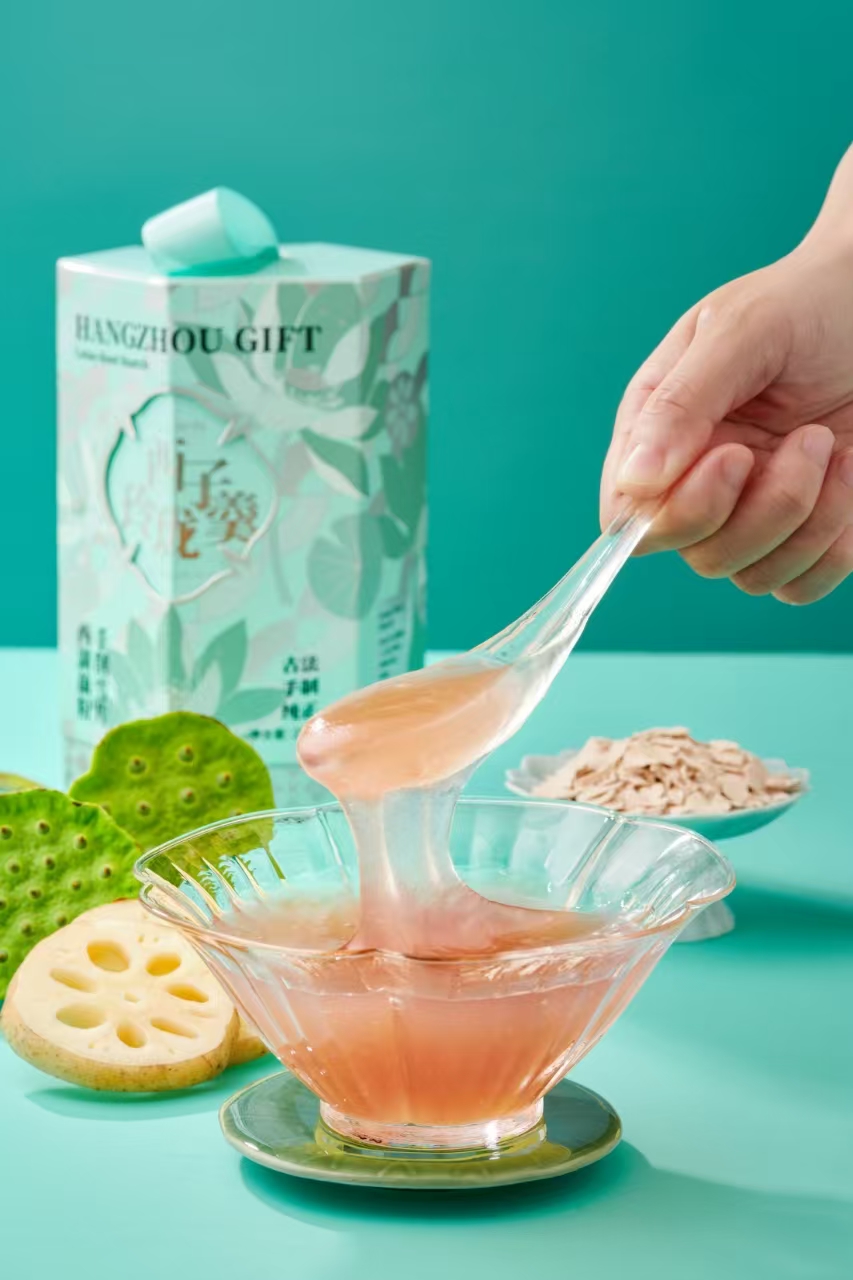 江南四雅纯手工手削藕粉210g*1罐