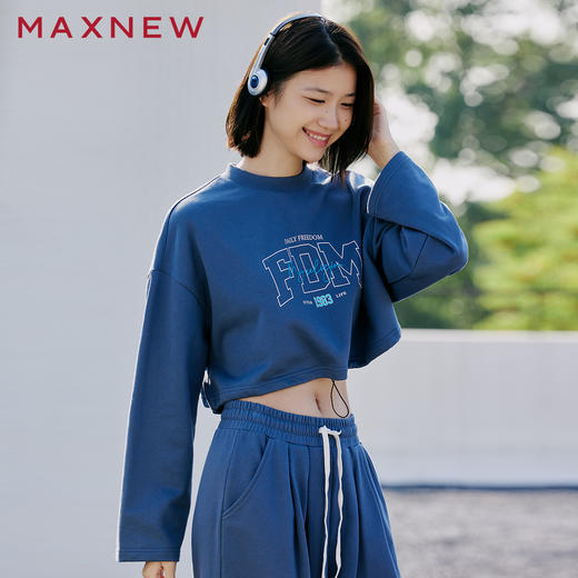 【卫衣】宽松休闲短款卫衣1P1222404 商品图1