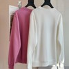 顺丰包邮15130洛诗琳2025春季设计感慵懒风漏肩圆领卫衣女163818 商品缩略图4