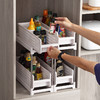 【简约分层置物架】厨房置物架推车 卫生间夹缝抽拉置物架 浴室落地多层储物收纳架，抽屉式推拉设计。ry 商品缩略图2