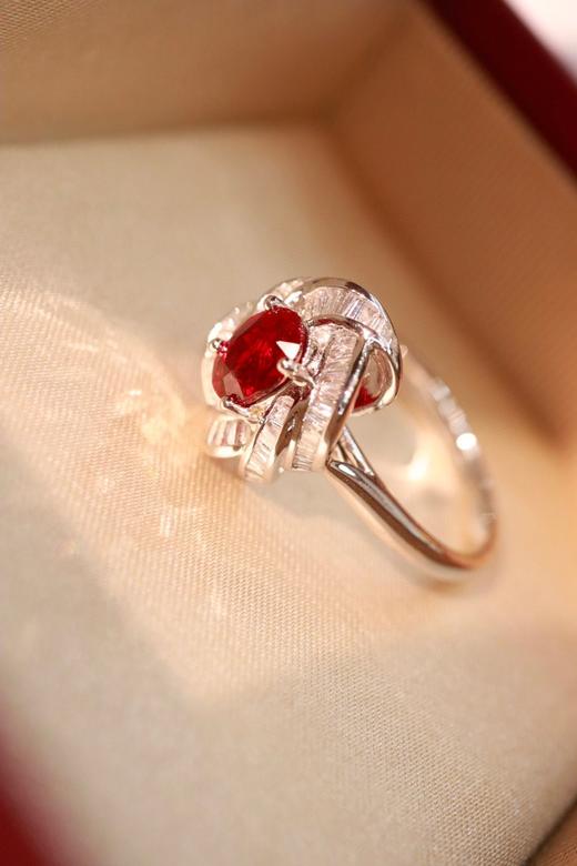 1.15ct刻面红宝石戒指 商品图2
