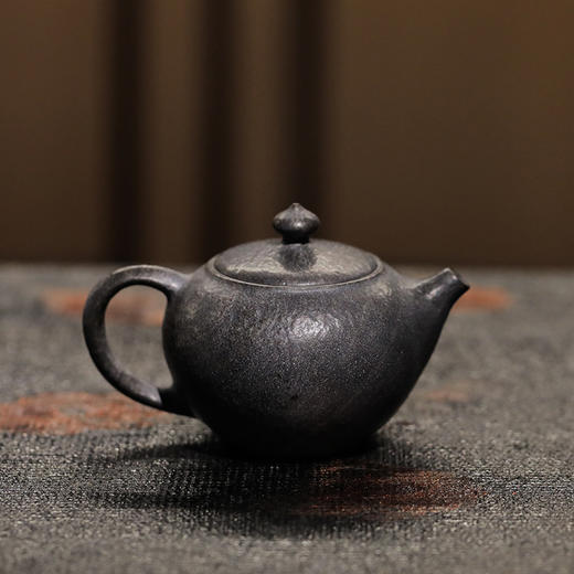 【冰碛岩】国大师何伟强亲工一粒珠冰碛岩石壶 商品图1