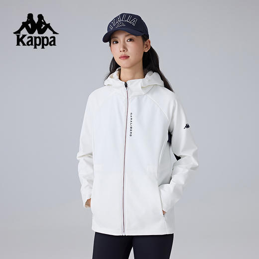 Kappa卡帕背靠背新款运动外套女款户外防泼水防风衣休闲收腰夹克K0F22FJ41 商品图0
