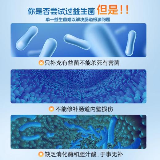 【肠道5R】综合多重天然草本小檗碱+1000亿益生菌+消化酶+纤维营养粉组合4瓶/套 NS倍能适美国 商品图7