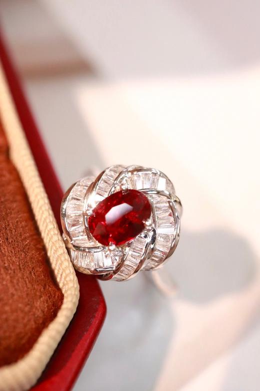 1.15ct刻面红宝石戒指 商品图0