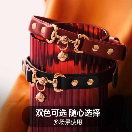 纵锦浪里sm情趣铃铛项圈牵引k8小狗心事宠物扮演道具捆绑束缚 商品图4