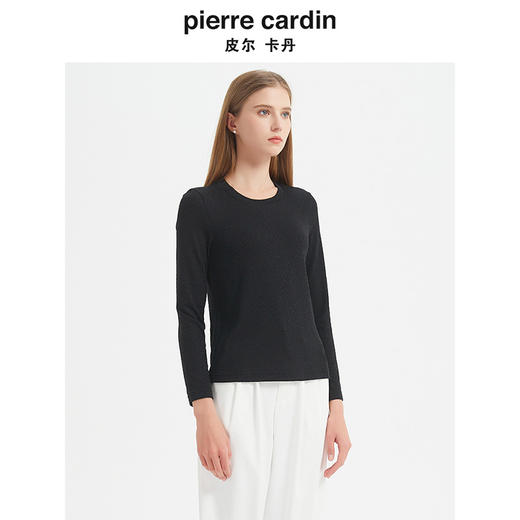 皮尔卡丹女装针织衫 经典修身时尚百搭针织打底衫C44KP84B0
 商品图1