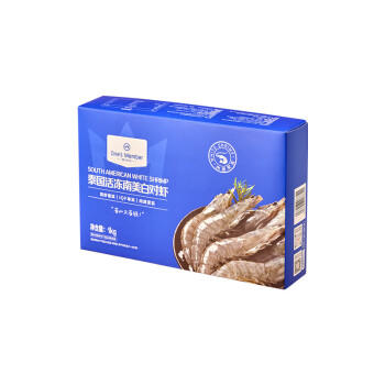 1号会员店（One's Member） 泰国活冻白对虾 海鲜水产 净重2斤 盒装 31-40只 商品图5