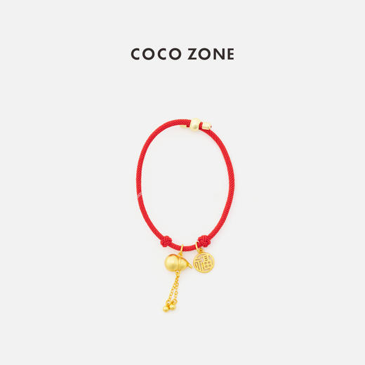 COCO ZONE 简约设计感国风吊坠红色手链CC2D3025 商品图0