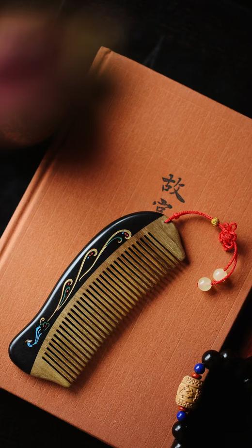 大漆雀翎°木梳 商品图1