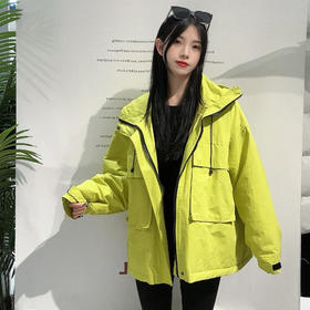 ZS连帽抽绳双口袋夹棉外套 冬季 239824316081