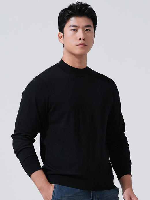 龙牙隐之云榕美丽诺羊毛圆领毛衣 商品图3