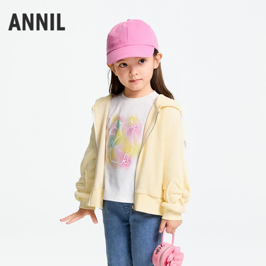 女童针织外套春季新款安奈儿童装实体店同款XG515610 商品图2