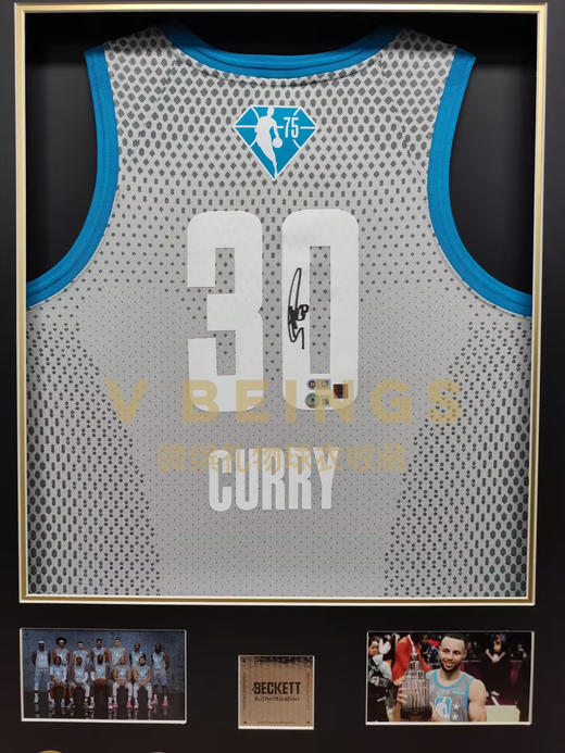 收藏系列 库里 2022年全明星30号 亲笔签名球衣 商品图2